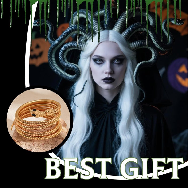 72ore Bendable Bracelet Flexible Bendable Necklace for Women Snake Bracelets Gifts Adjustable Halloween Jewelry - Image 5